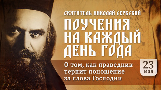 О том, как праведник терпит поношение за слова Господни. Святитель Николай Сербский. Поучения