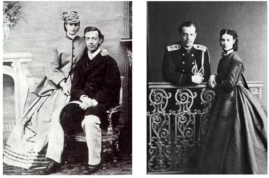 Мать Николая с двумя женихами: Николаем и его младшим братом Александром, будущим Александром Третьим
