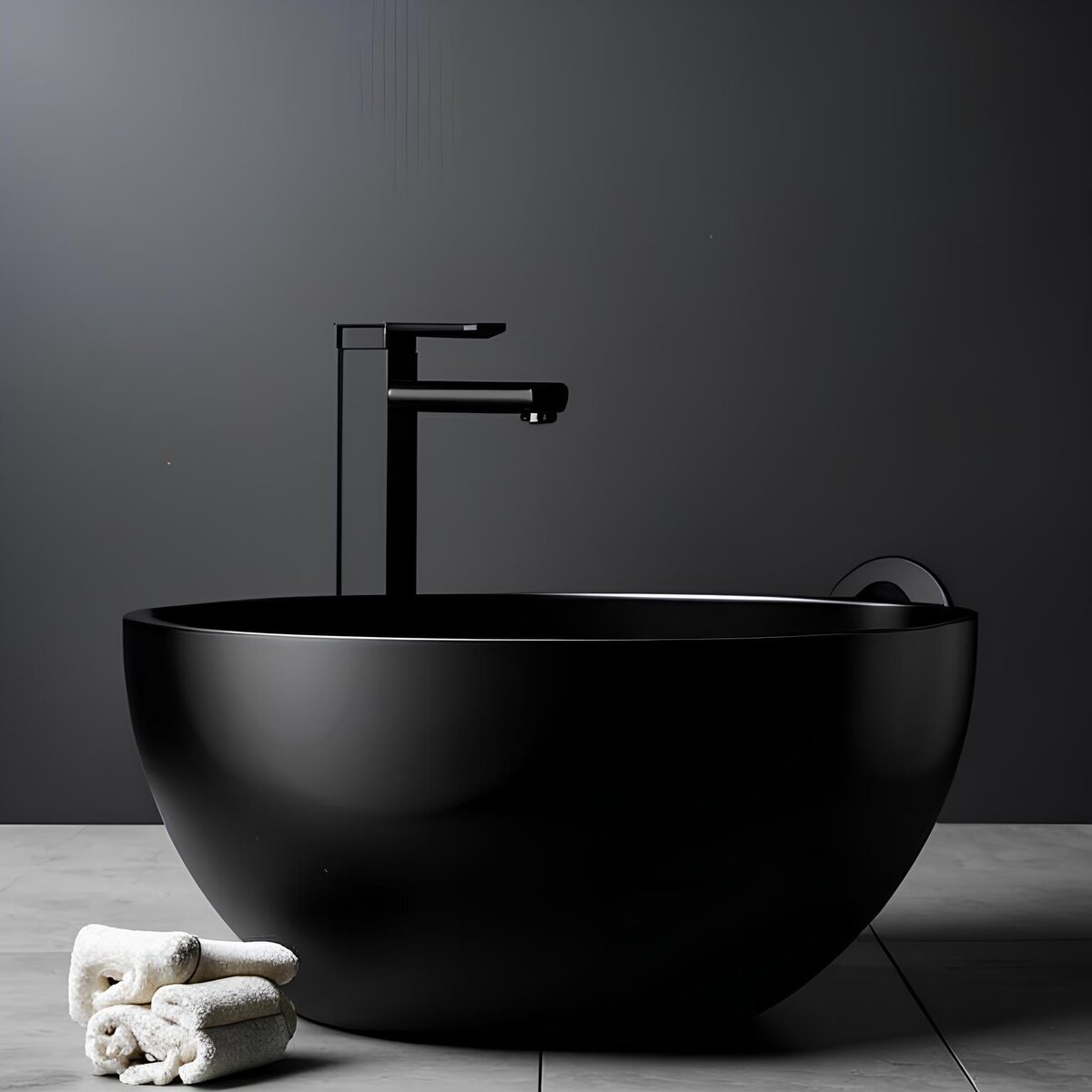    Черная сантеника – это стильно. Фото: ТК «Каширский двор»