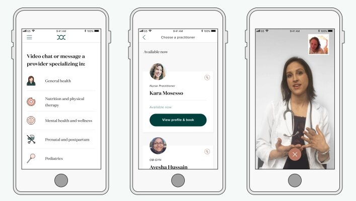Примерно так должно выглядеть мобильное приложение для телемедицины - по задумке АНО