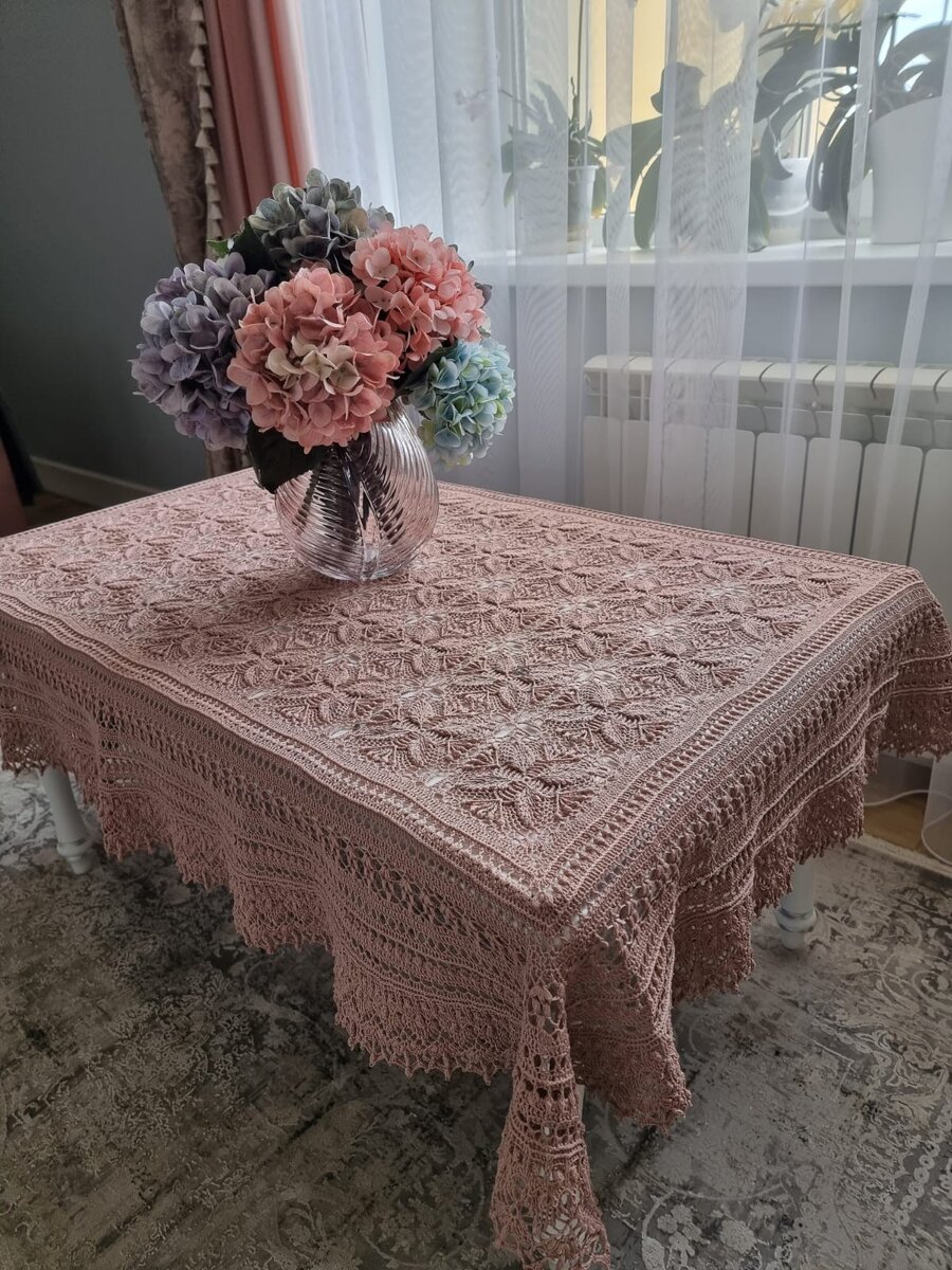 Рельефная скатерть в моем исполнении