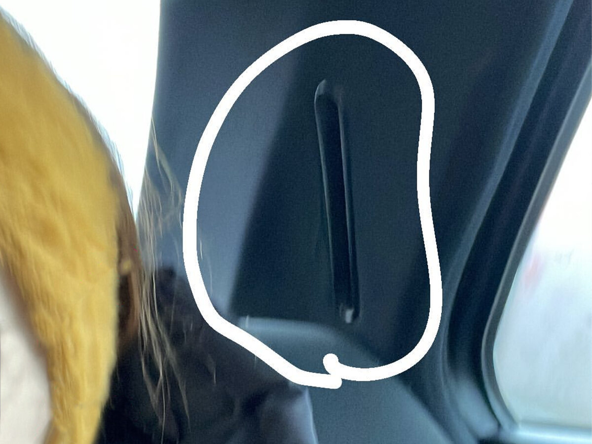 В машине просто нет ремня безопасти