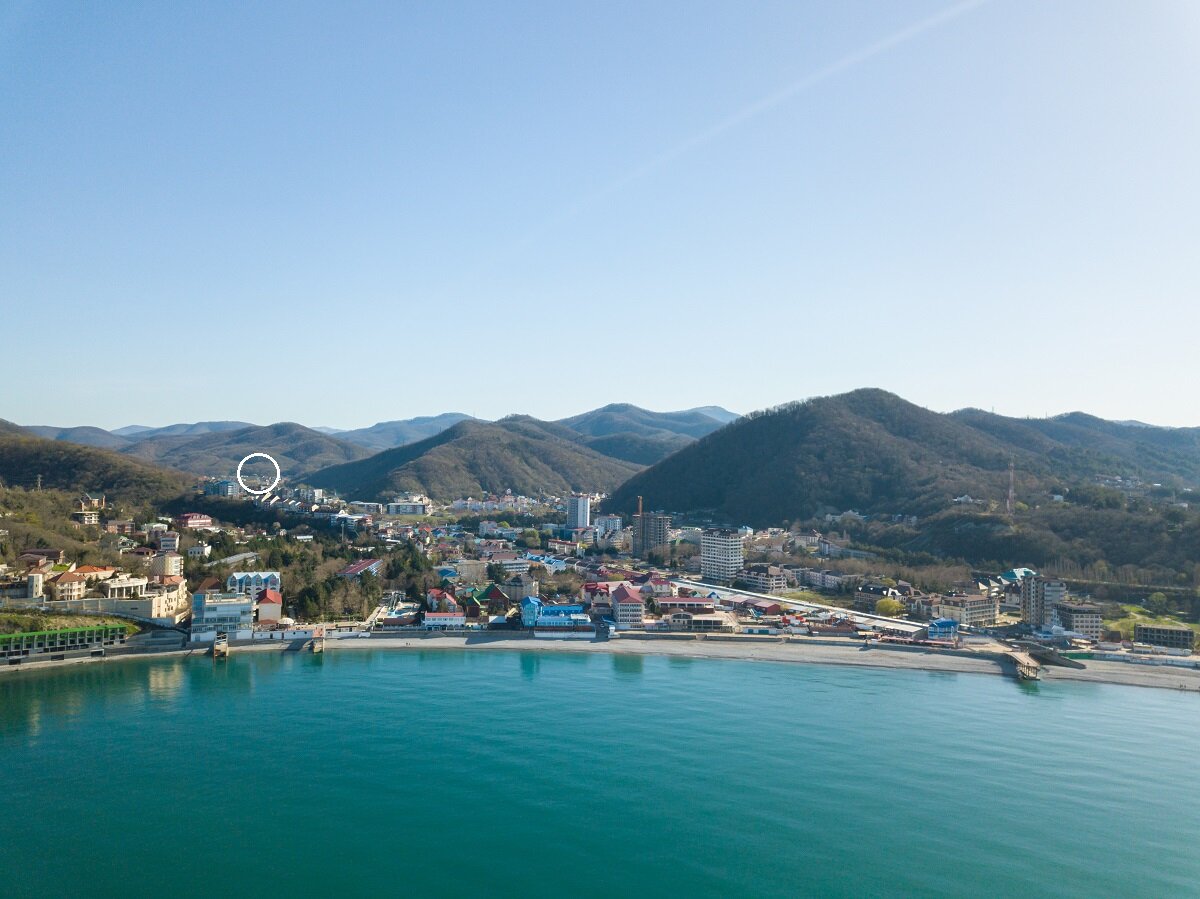 Расположение отеля "Алые паруса"