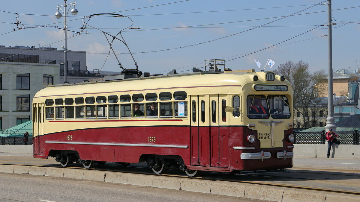 Восстановленный трамвай в Москве. Фото: img-fotki.yandex.ru