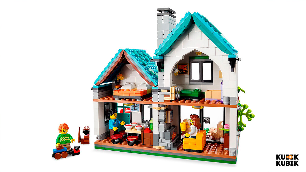 Крутой загородный дом из конструктора | Lego Creator 31139 Cozy House |  KUBIK-KUBIK | Дзен