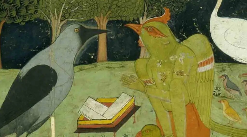 Какабхушунди и Гаруда. Изображение: astrosailyajit.com