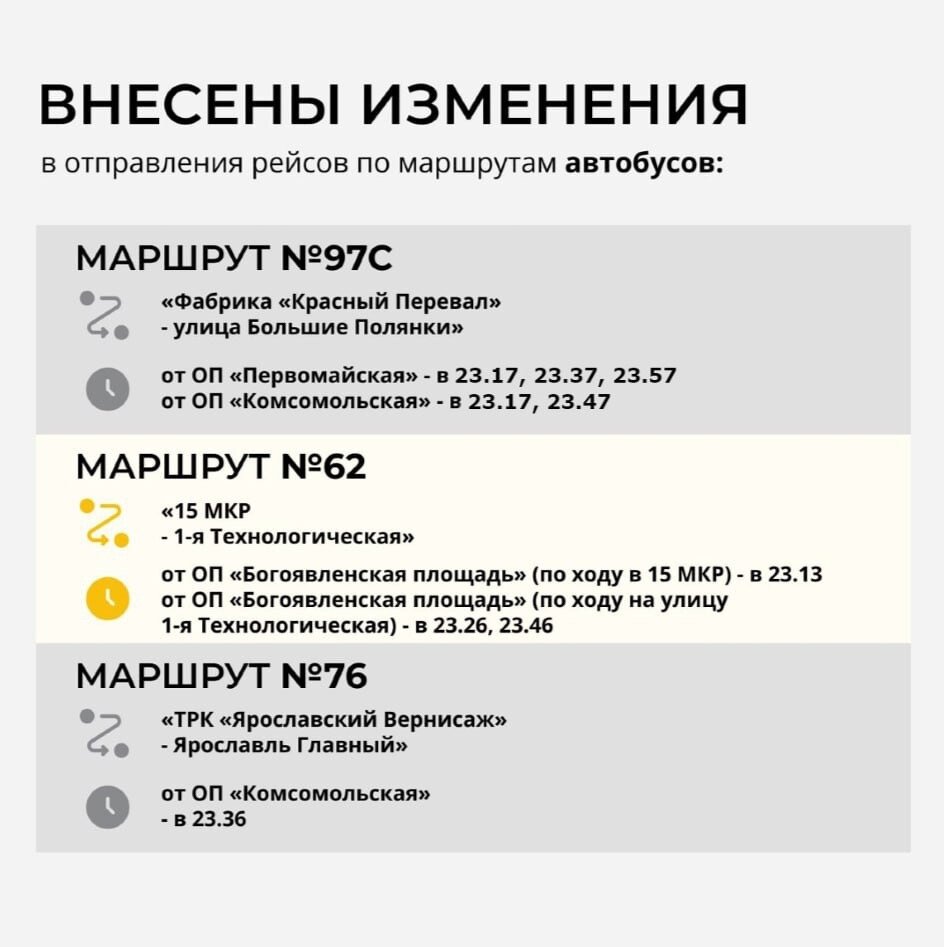 График работы общественного транспорта в День города: расписание |  КП-Ярославль | Дзен