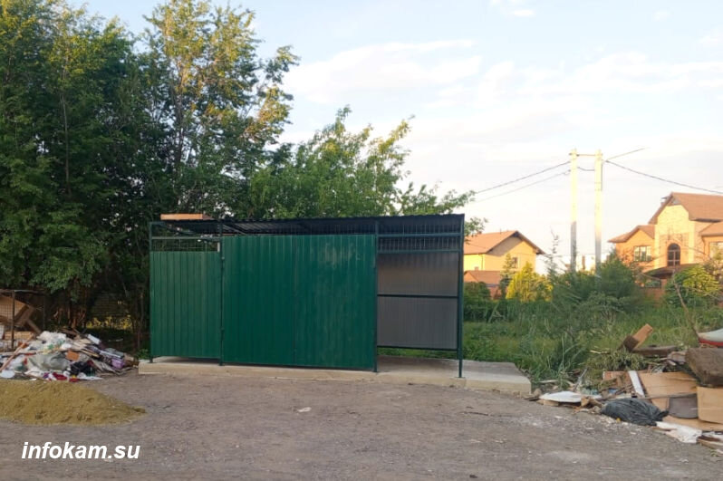    Вариант новой мусорной стоянки «золотого посёлка»