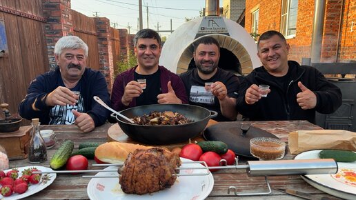 Готовим вкусный ужин! Шашлык из вырезки, утка с картошкой на сковороде и курицу гриль. Рецепты на мангале и в Помпейской печи