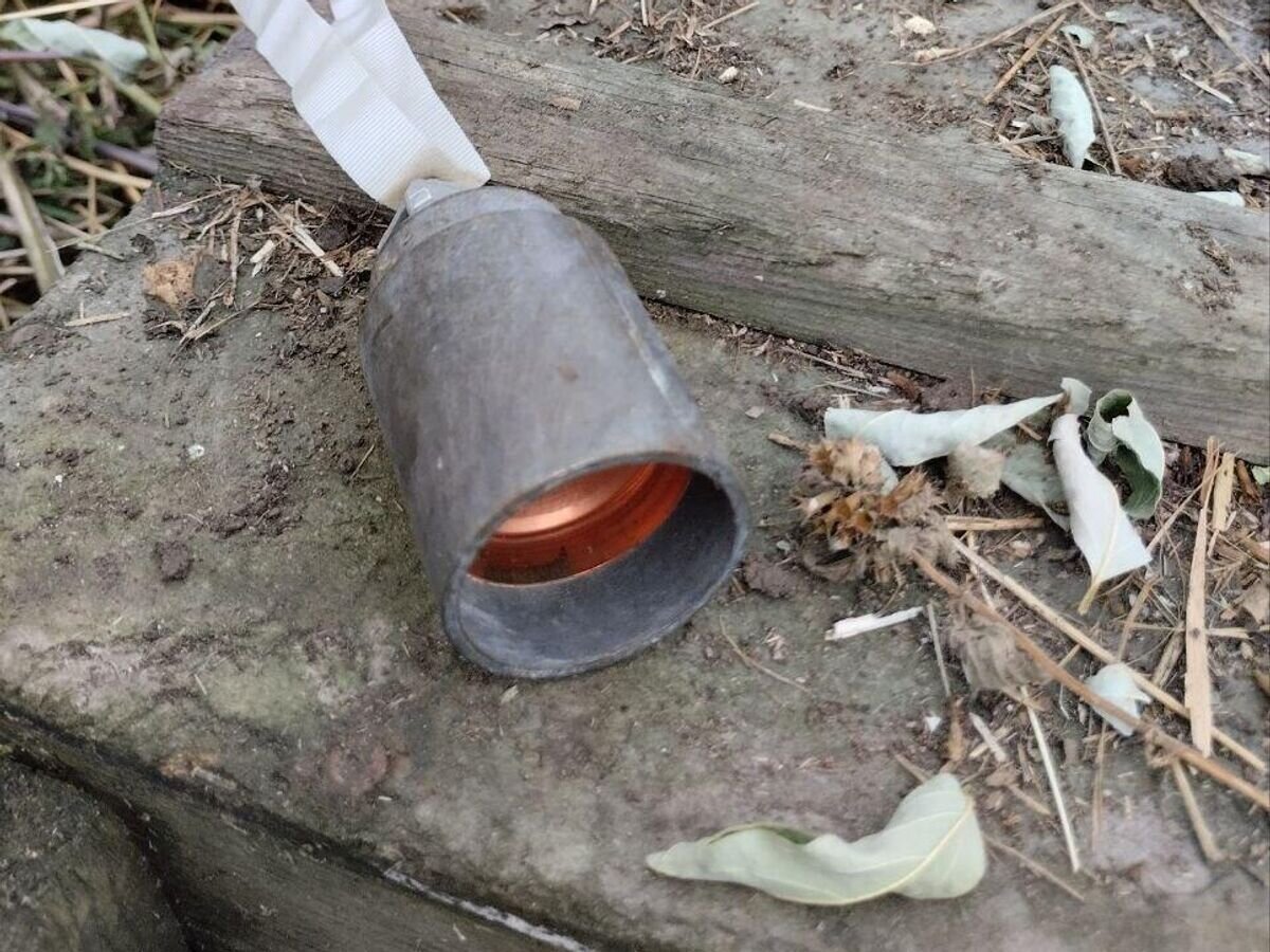    Суббоеприпасы ВФУ типа "колокольчик" в Горловке© Фото : Приходько РИК/Telegram