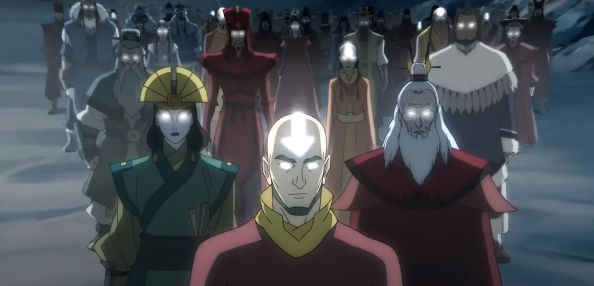 Кадр из аниме Аватар