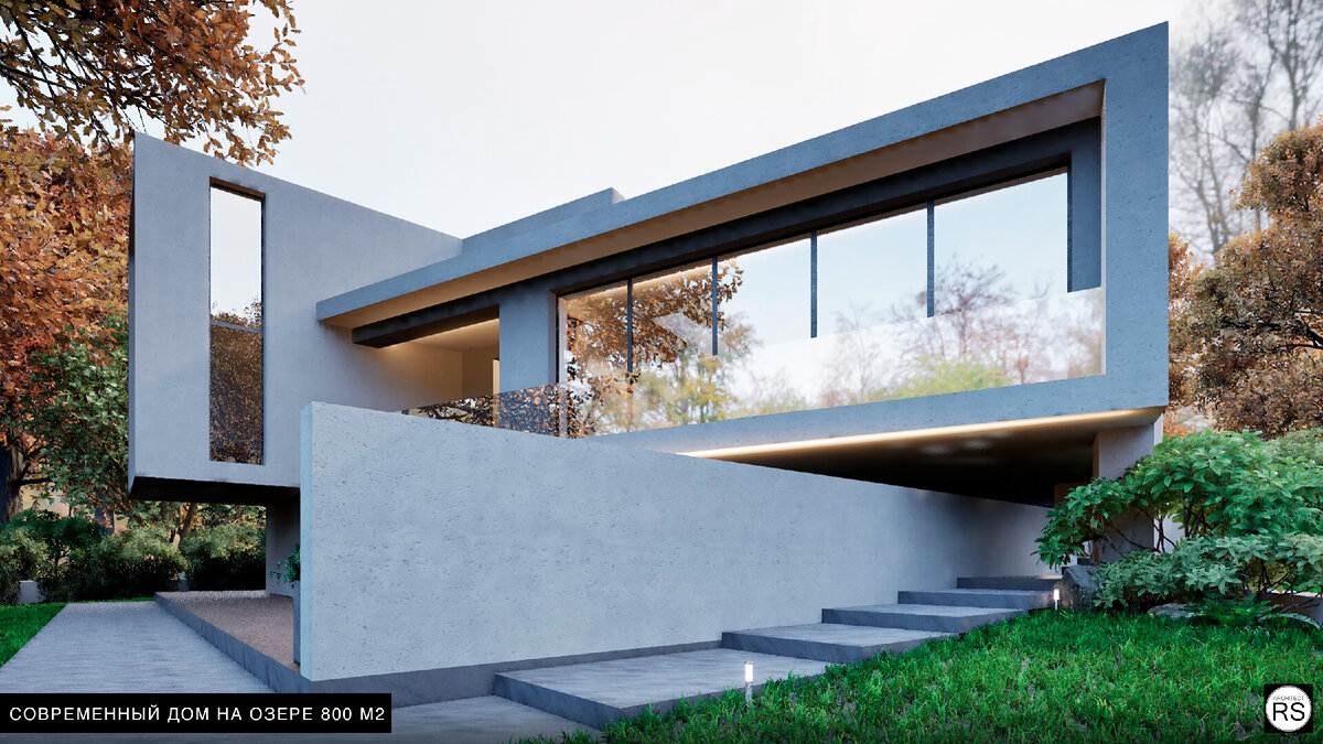 современный дизайн частного дома