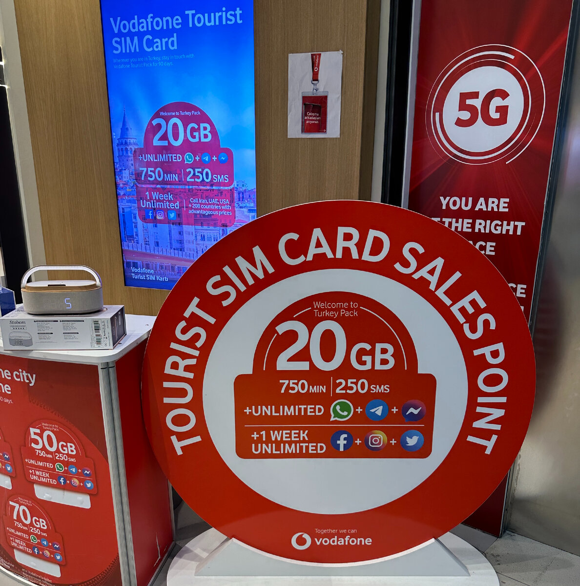 Салон связи в аэропорту Стамбула