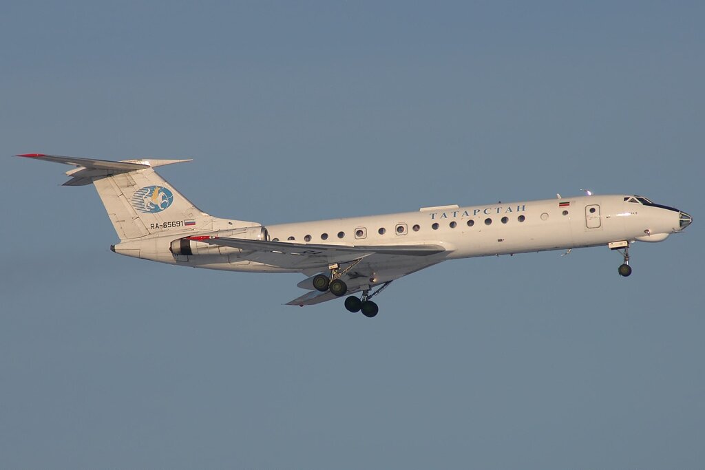Борт Ту-134 за два года до крушения в Петрозаводске в 2011 г.