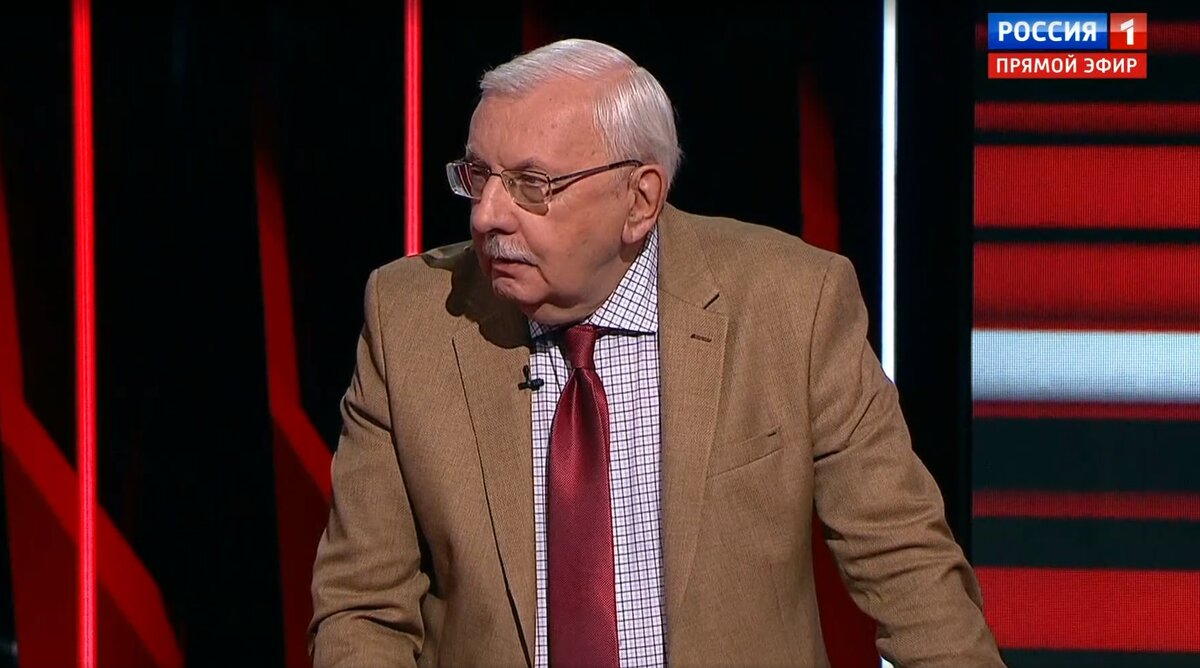 Скриншот/эфир шоу Соловьёва на "России 1". 
