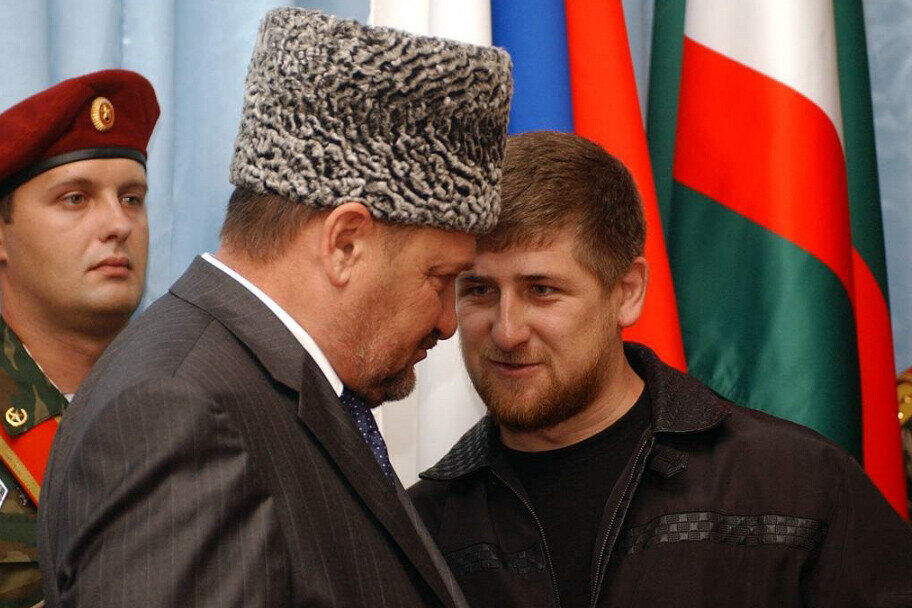 Рамзан Кадыров с отцом. Фото: chechnya.gov.ru