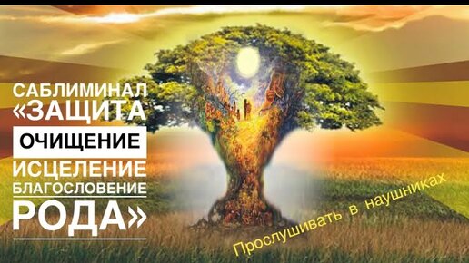 🌳🪬🧿САБЛИМИНАЛ «ЗАЩИТА, ИСЦЕЛЕНИЕ, БЛАГОСЛОВЕНИЕ РОДА» #саблиминалы#счастьеесть