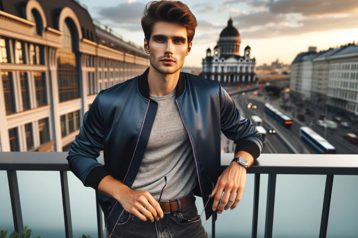 Если следить за трендами, то подобрать стильную мужскую одежду не так уж и сложно. Источник: нейросеть📷
