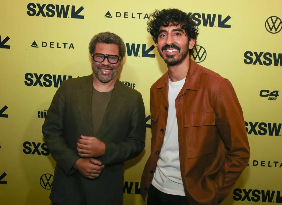 Джордан Пил и Дев Патель на кинофестивале SXSW (South by Southwest) 11 марта 2024