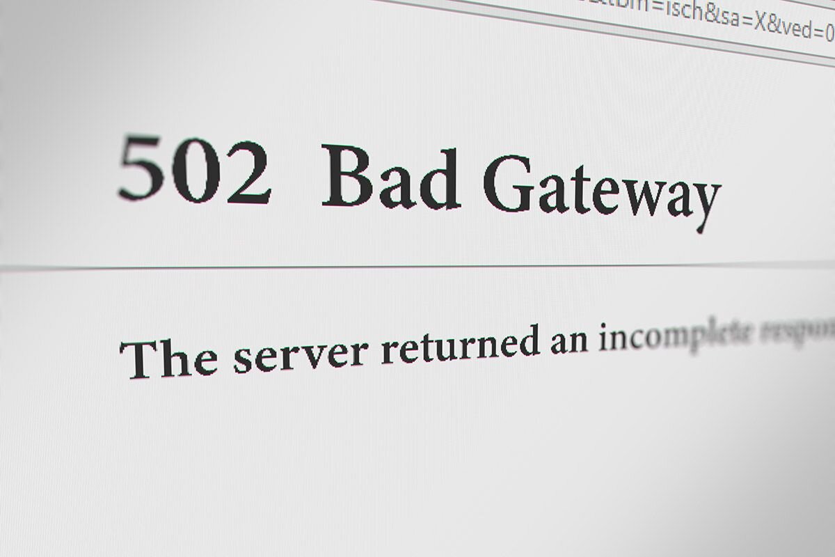 Ошибка 502 Bad Gateway свидетельствует о проблемах на стороне сервера📷
