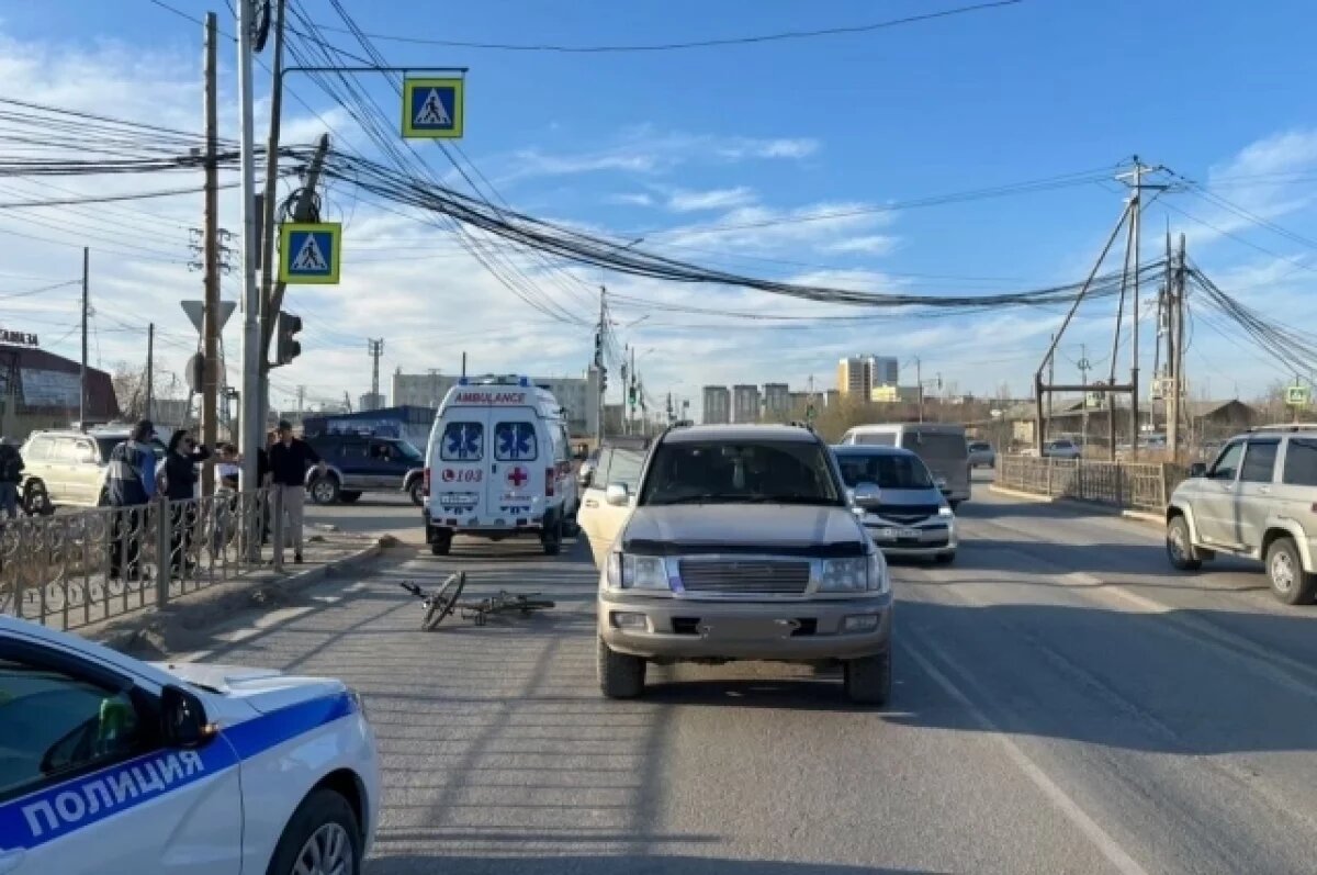    Женщина-водитель сбила 12-летнего велосипедиста на «зебре» в Якутске