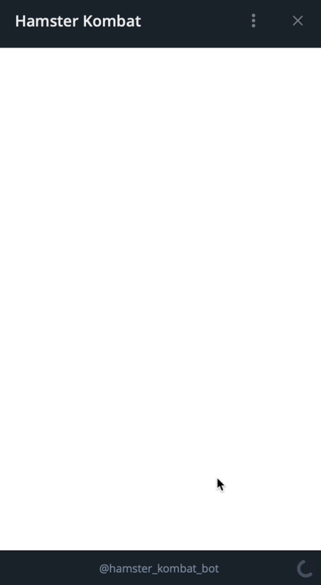 hamster kombat белый экран не заходит
