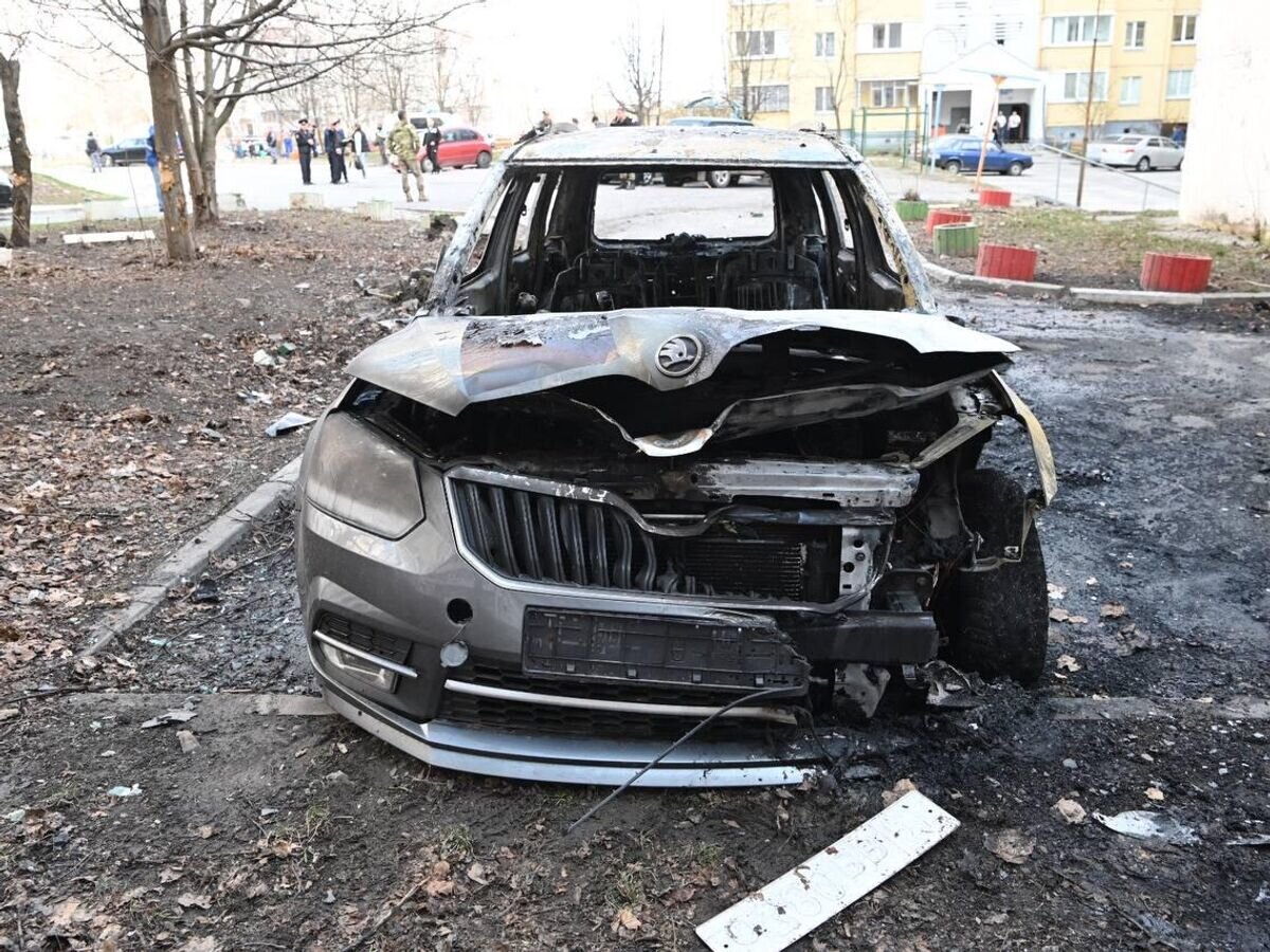    Последствия обстрела Белгорода и Белгородского района© Фото : Настоящий Гладков/Telegram