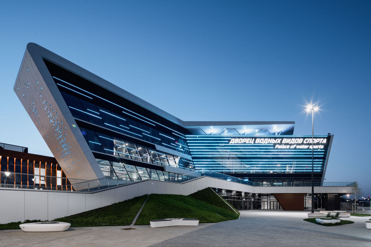 Дворец водных видов спорта в Екатеринбурге построен с использованием оскольской стали.
Фото пресс-службы Дворца водных видов спорта.