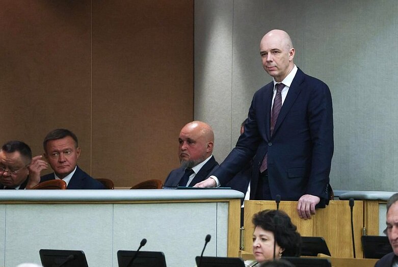 А. Силуанов на пленарных слушаниях, скриншот трансляции
