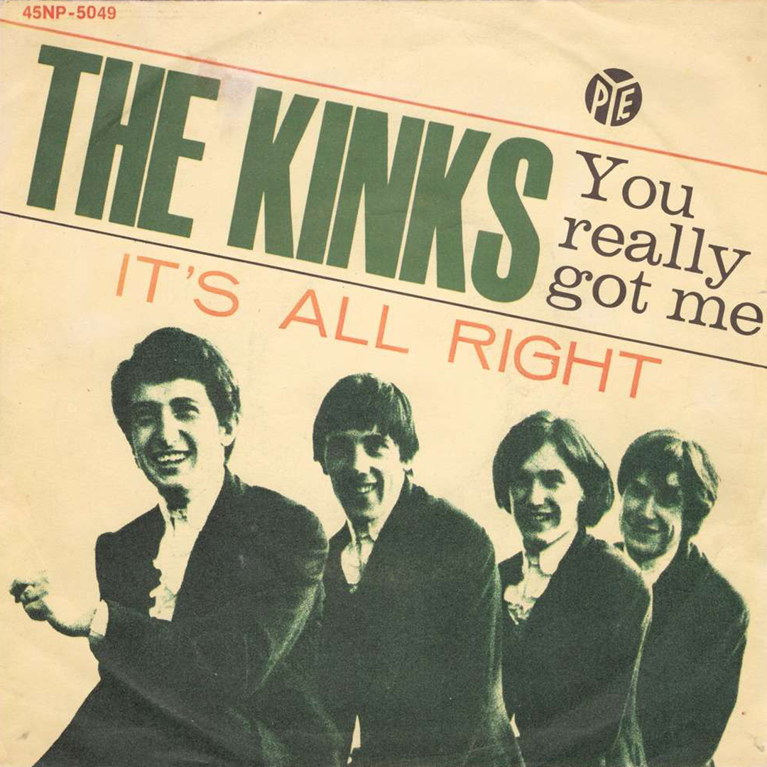 Обложка сингла The Kinks “You Really Got Me” (1964) 