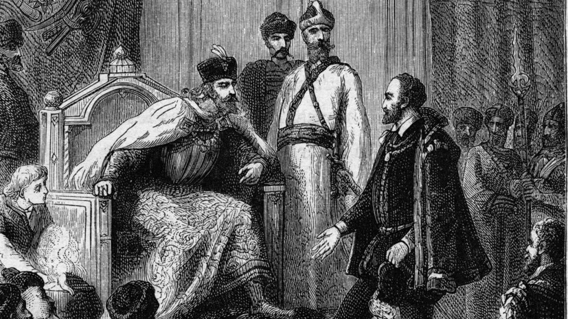 Иван Грозный принимает Ричарда Ченслора. © Mary Evans Picture Library 