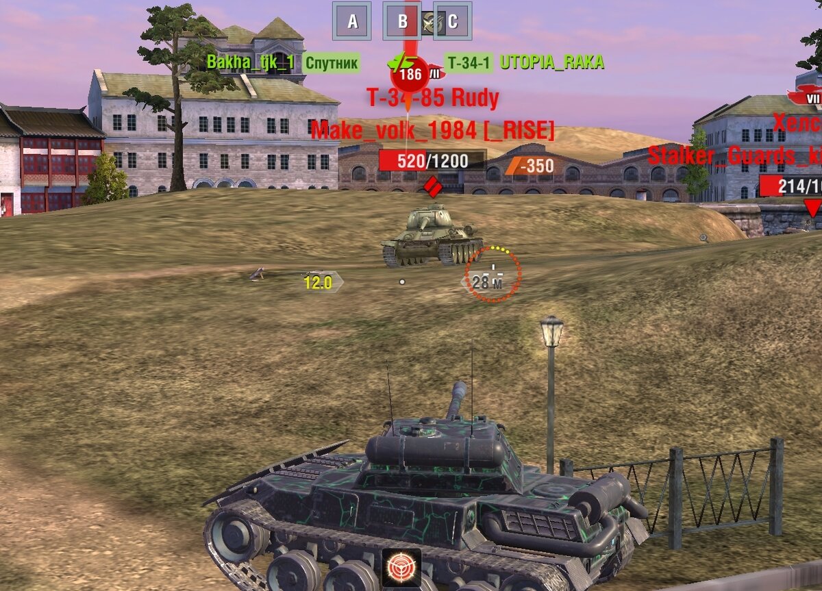 В борт танк пробивается без проблем