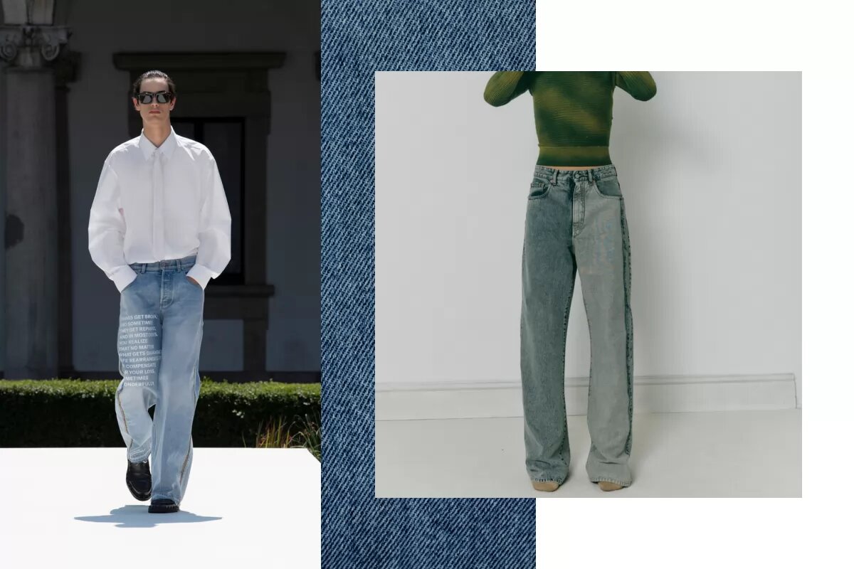 Часть моделей ушла в антитренды — а вот другая, напротив, вновь актуальна. Разбираем подробнее, какие джинсы сейчас в моде и с чем их носить.-2