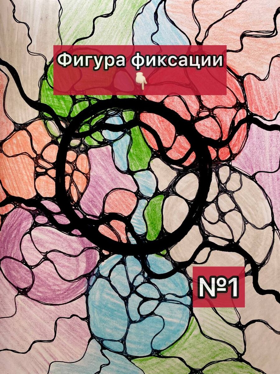 🎨✨ Сегодня продолжим говорить о фиксации в нейрографике.  Фиксация - завершающий этап рисования. Чтобы поставить точку, нужно получить визуальный символ решения нашего вопроса и зафиксировать его.