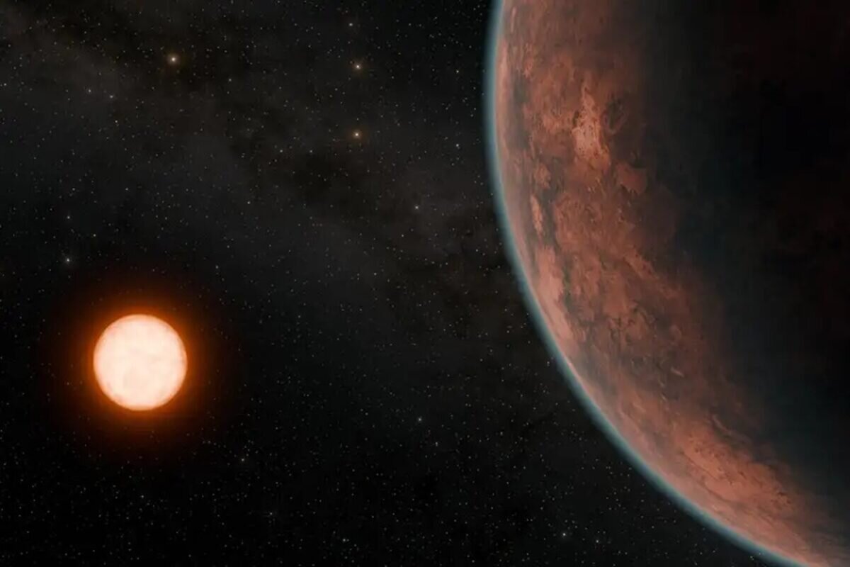    Экзопланеты Gliese 12b, которая вращается вокруг холодного красного карлика. Представление художника / © R. Hurt, NASA,PL-Caltech