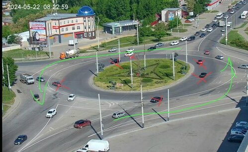 На перекрестке увеличилось пространство для маневра