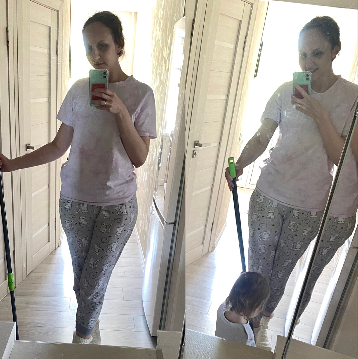 «Хватит позировать, полы иди мой! Эх, опять все самой! (с) Саня.