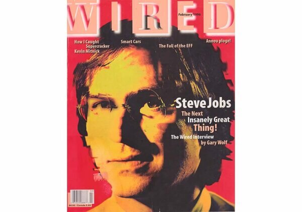 Стив Джобс на обложке журнала Wired в 1996 году, когда, по его словам, до банкротства Apple оставалось лишь пару месяцев 