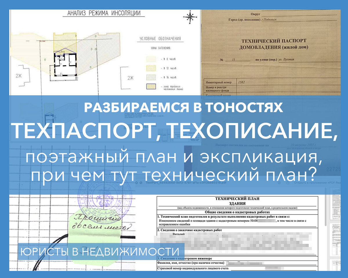 Поэтажный план и экспликация. Технический паспорт. Техническое описание. И  при чем тут технический план? | Юристы в недвижимости | Дзен