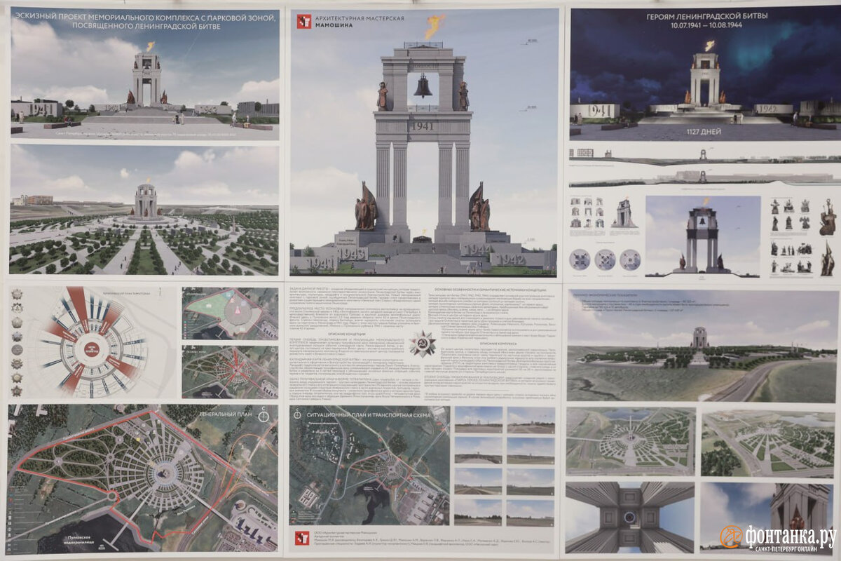 Утвержденный проект мемориального комплекса в новой москве