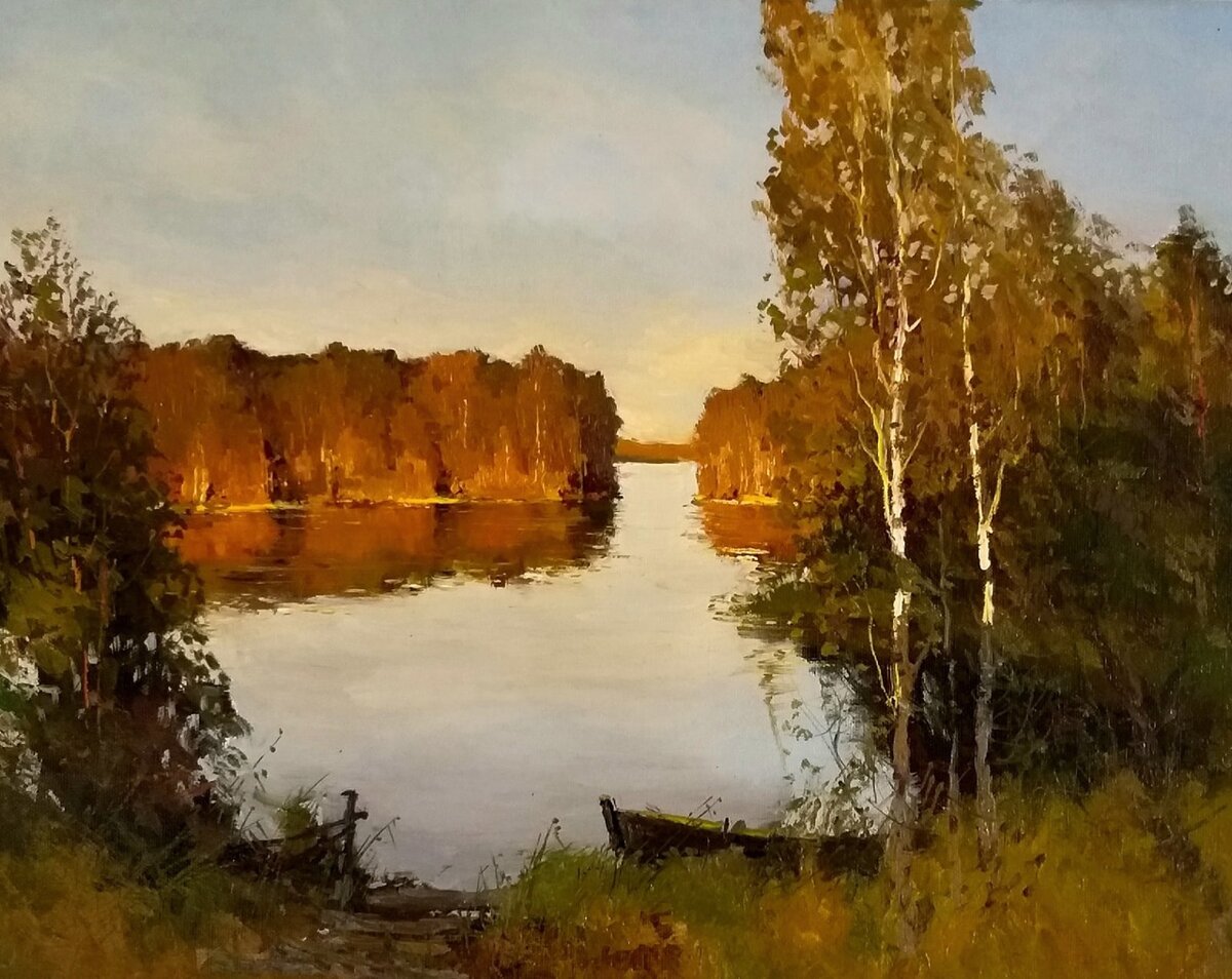 Александр Кремер. "Осень", холст, масло.