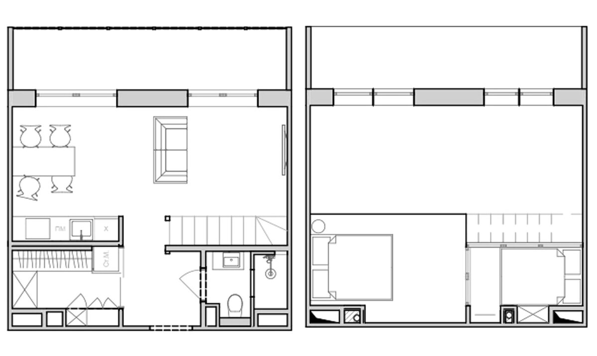 План первого и второго яруса