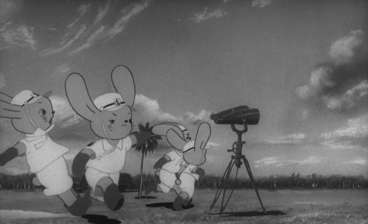 Кадр из аниме "Момотаро - морской орёл"