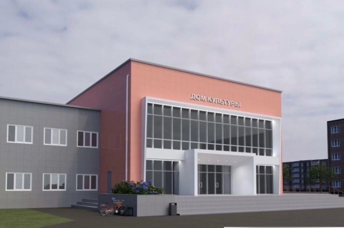    В Нижнем Одесе обновляют фасад Дома культуры