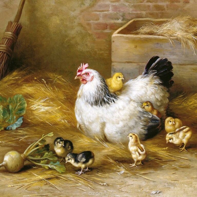 Эдгар Хант. Птичий двор. Из открытых источников.