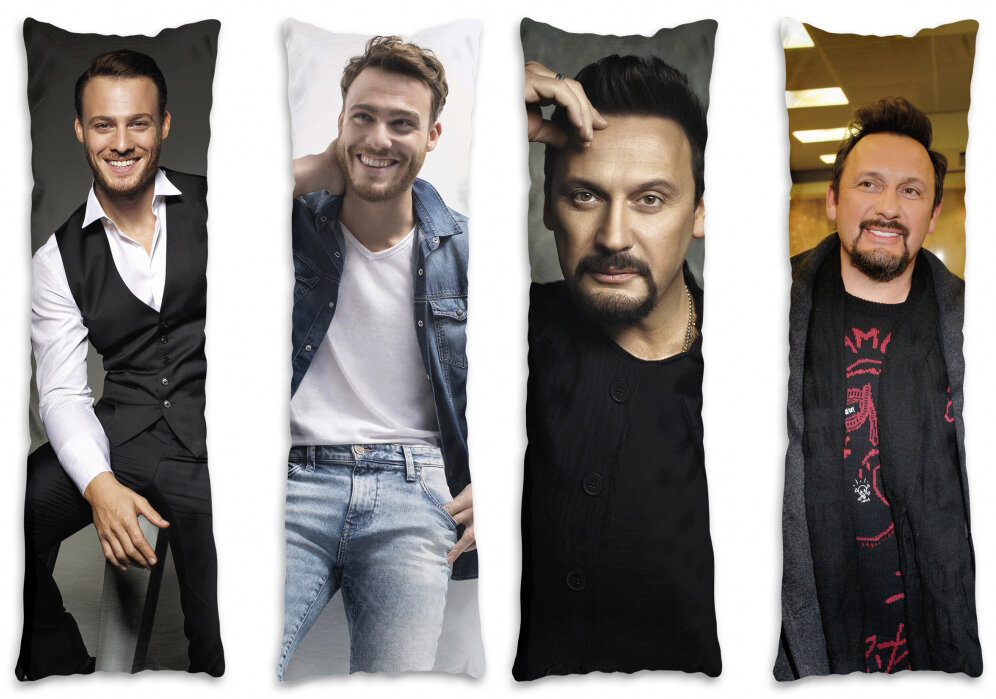 подушки-обнимашки (дакимакуры) с фото знаменитости в подарок