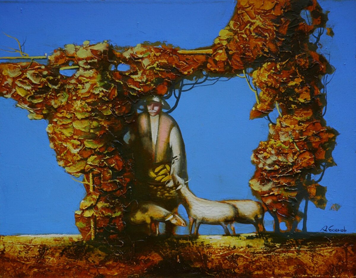 © Ахсар Есенов. Виноградная лоза.