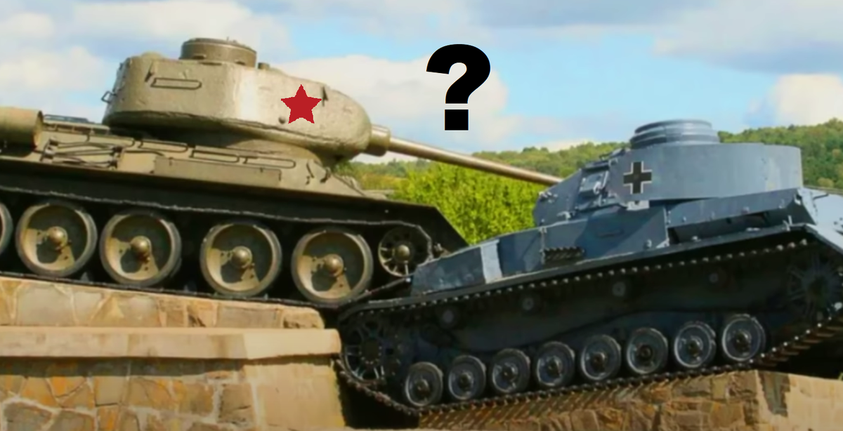 Памятник танкам в Словакии на поле, которое называется «Долина смерти». Советский танк Т-34, установлен на более высокий постамент, чем немецкий Panzer IV, что символизирует победу