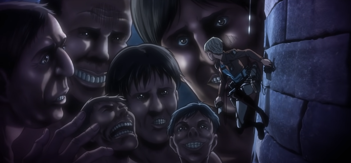 Кадр из аниме "Атака титанов"