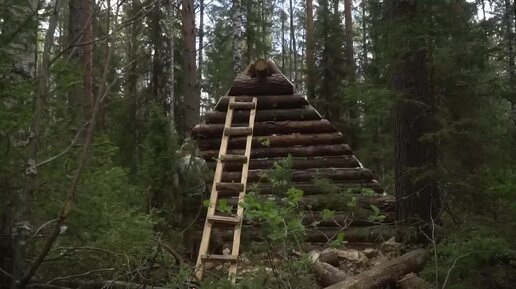 ПОЛ ГОДА В ТАЙГЕ. БЫТОВАЯ ВОЗНЯ. ДОСТРАИВАЮ УКРЫТИЕ ДЛЯ ЖИЗНИ И НОЧЛЕГА В ОДИНОЧЕСТВЕ. ЖИЗНЬ И БЫТ В ЛЕСУ КРУГЛЫЙ ГОД.